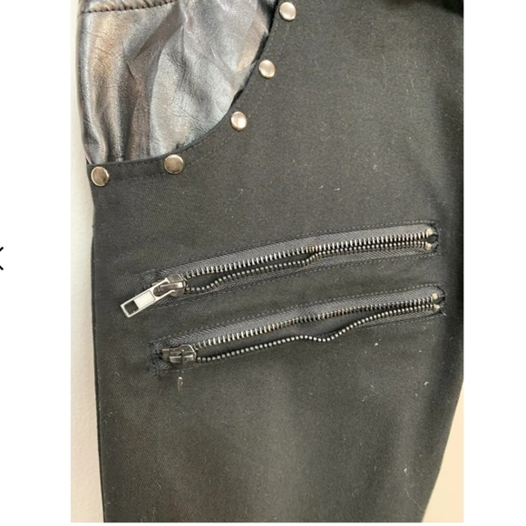 Sex Pot Revenge Japanese Studded Leather Edgy Black Women's Jeans with Studs - Picture 12 of 14